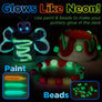 Neon Glow Pottery Studio Craft Kit for Kids