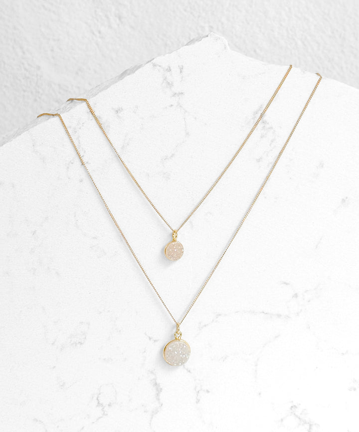 Iridescent Druzy Necklace