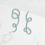 Linework Earrings Turquoise 2