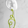 Linework Earrings Metallic Green