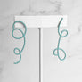 Linework Earrings Turquoise 2