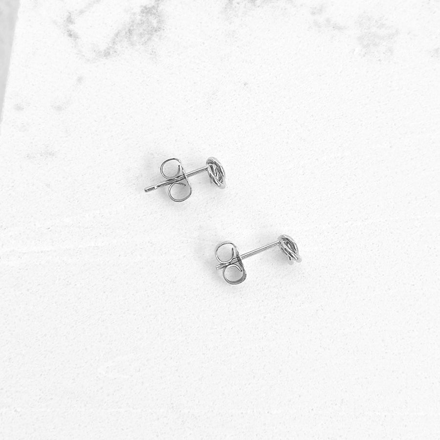 Mini Knot Post Earrings