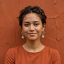 The Blob! Earrings--Mint Green