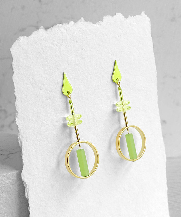 Jo Earrings--Neon Yellow