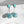 Polka Dot Earrings--Disco Turquoise