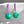 Aarnio Earrings--Purple and Teal Swirl