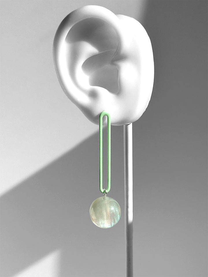 Gino Earrings--Mint Green