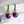 Aarnio Earrings--Green and Purple