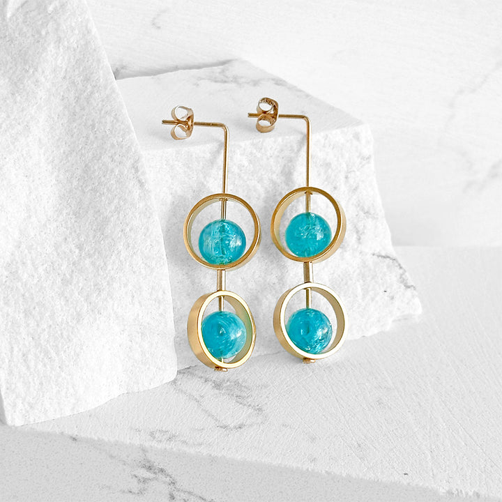 Petite Ariel Earrings - Blues