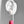 Sputnik Round Drop Earrings--White and Magenta