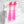 Sputnik Extra Long Drop Earrings--Neon Pink