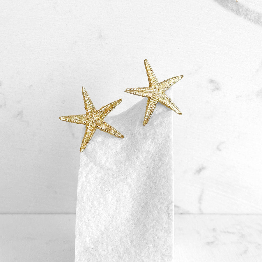 Large Starfish Post Earrings