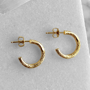 Winter Twig Hoop Earrings