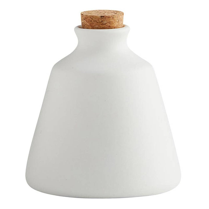 White Ceramic Cork Vase Sm