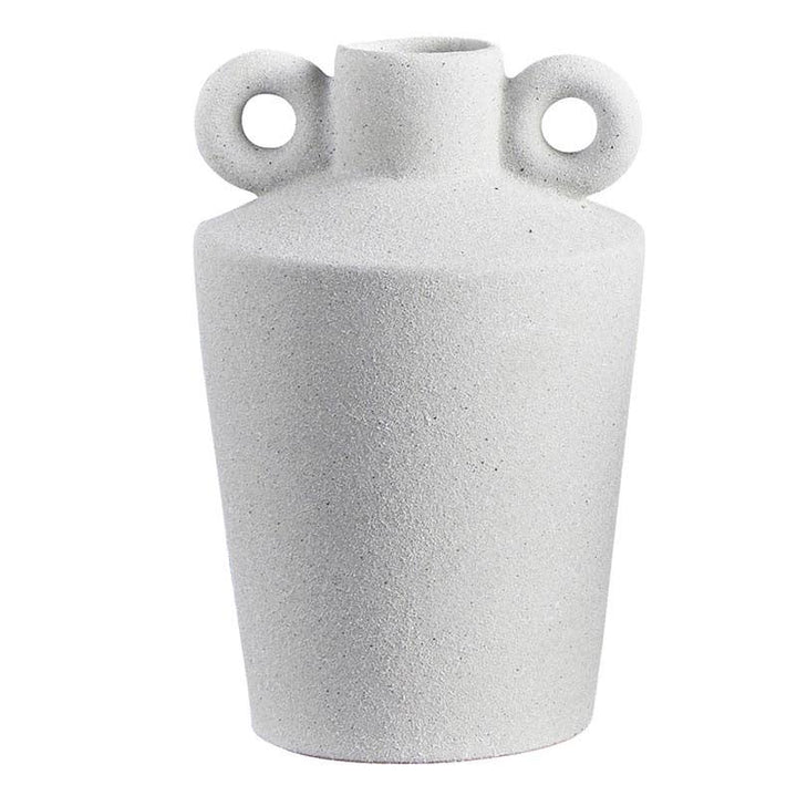 Light Grey Vase With Handle