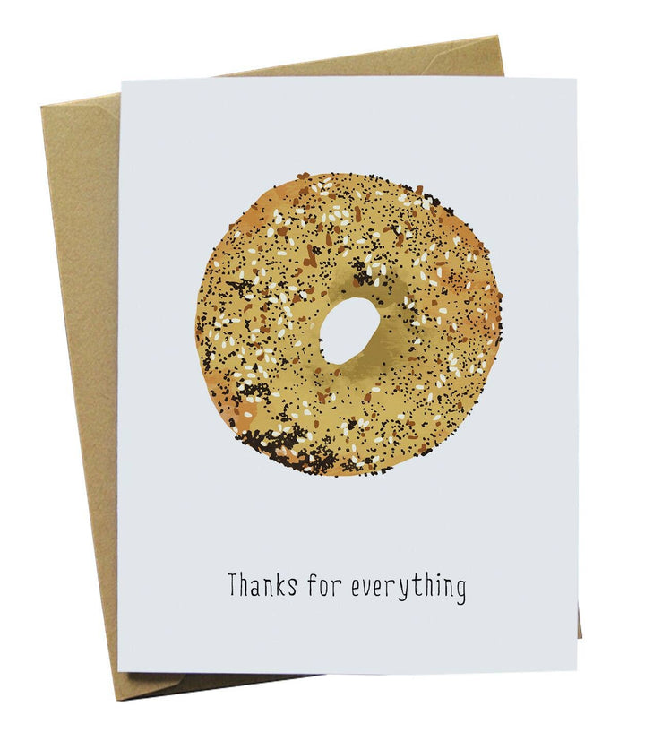 Bagel Thank You Card