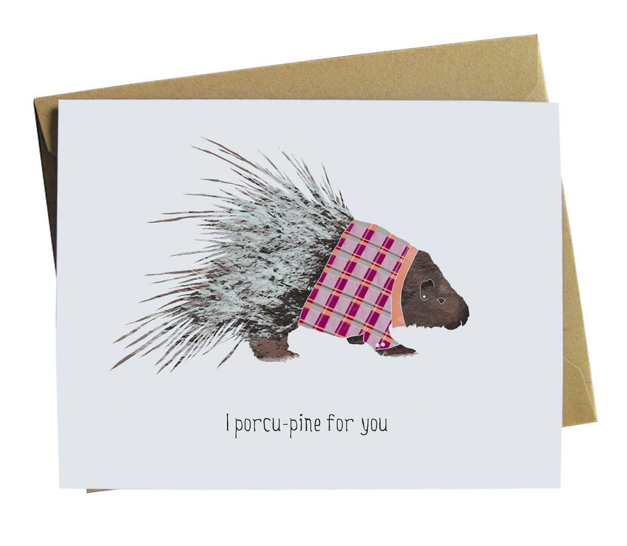 Porcupine Love Card