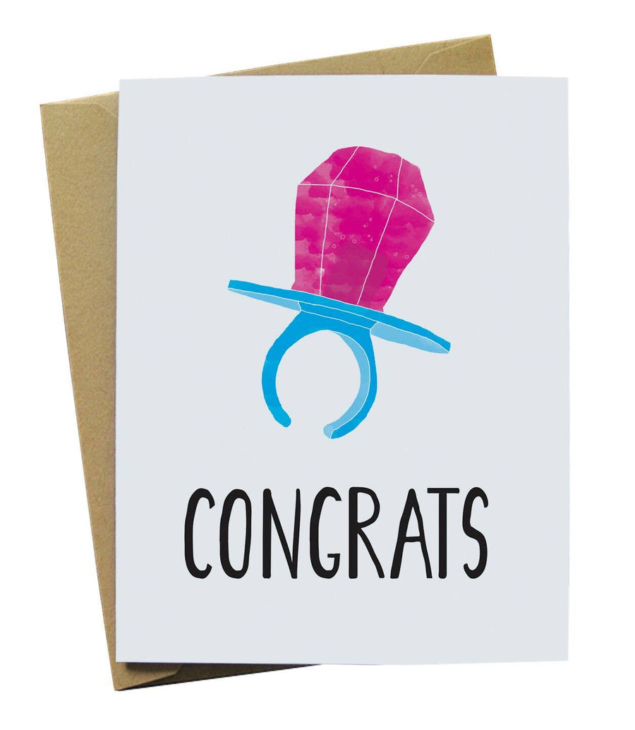 Pop Ring Wedding Card