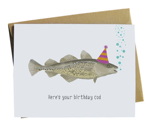 Cod Birthday Greeting Card