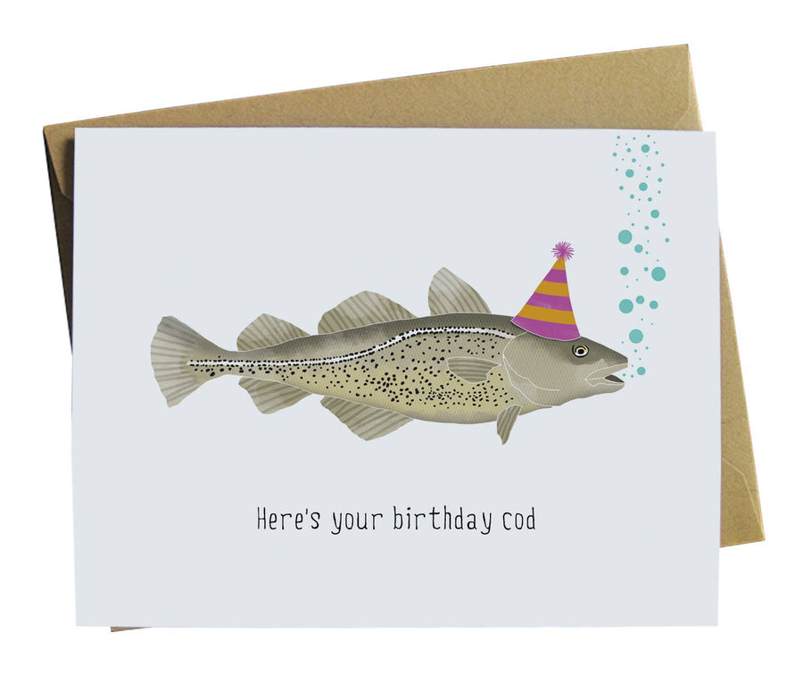 Cod Birthday Greeting Card