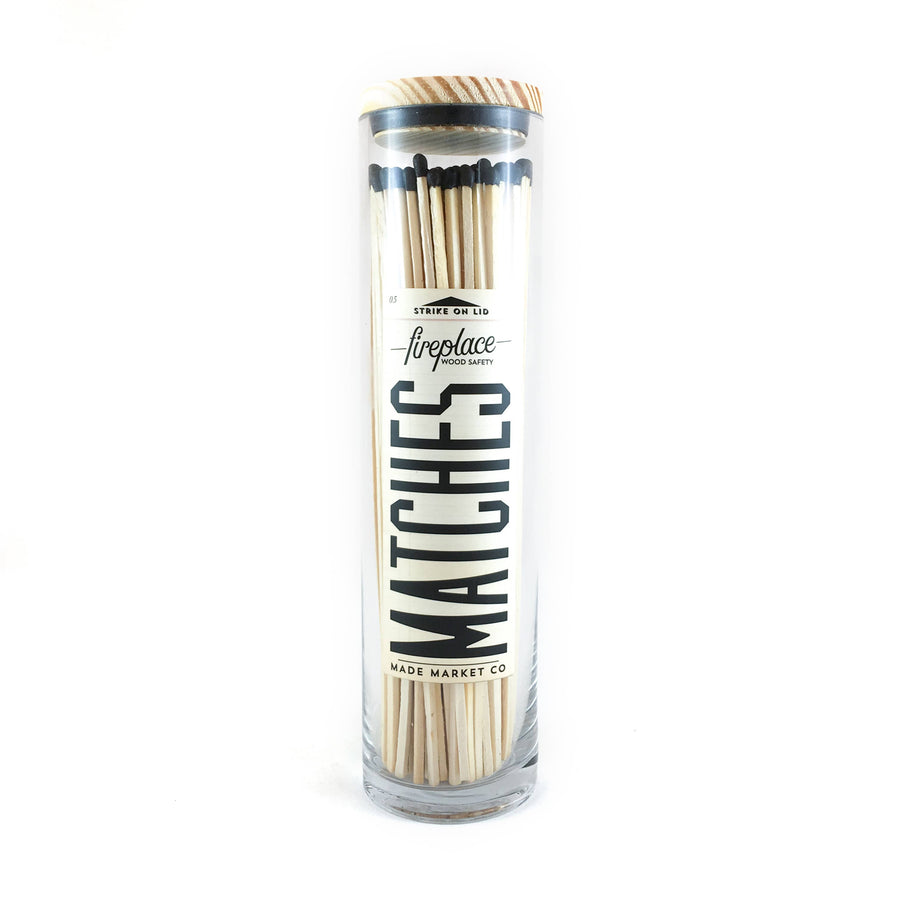Black Fireplace Vintage Apothecary Matches