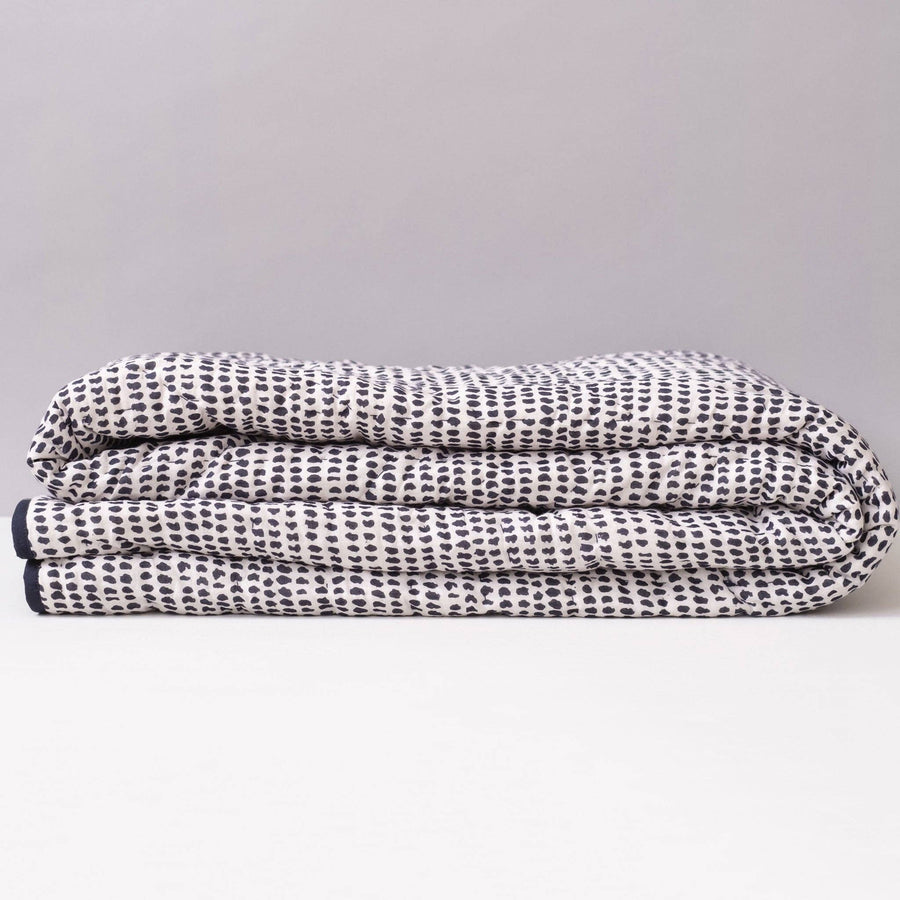 Navy Dot Little Quilt