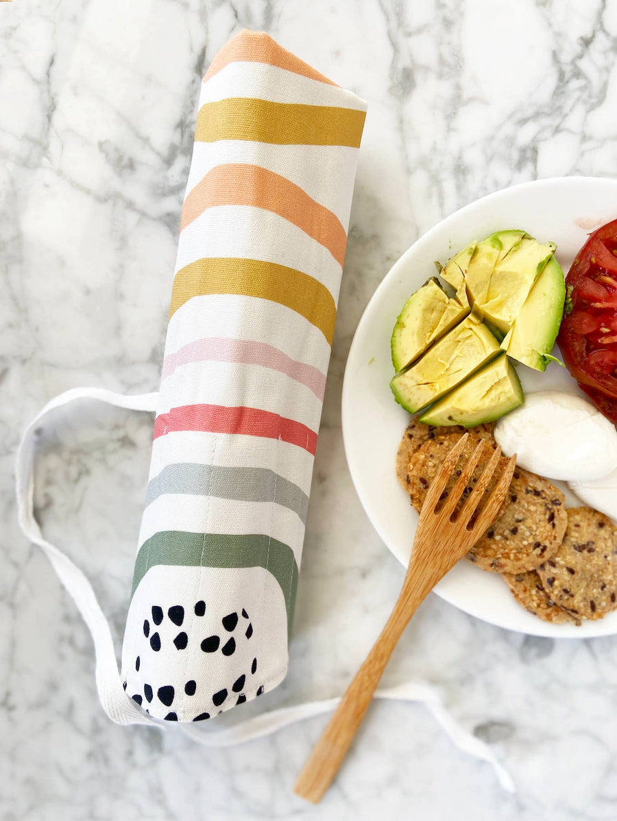 6 pc Eco Friendly Reusable Cutlery Set - Prismatic