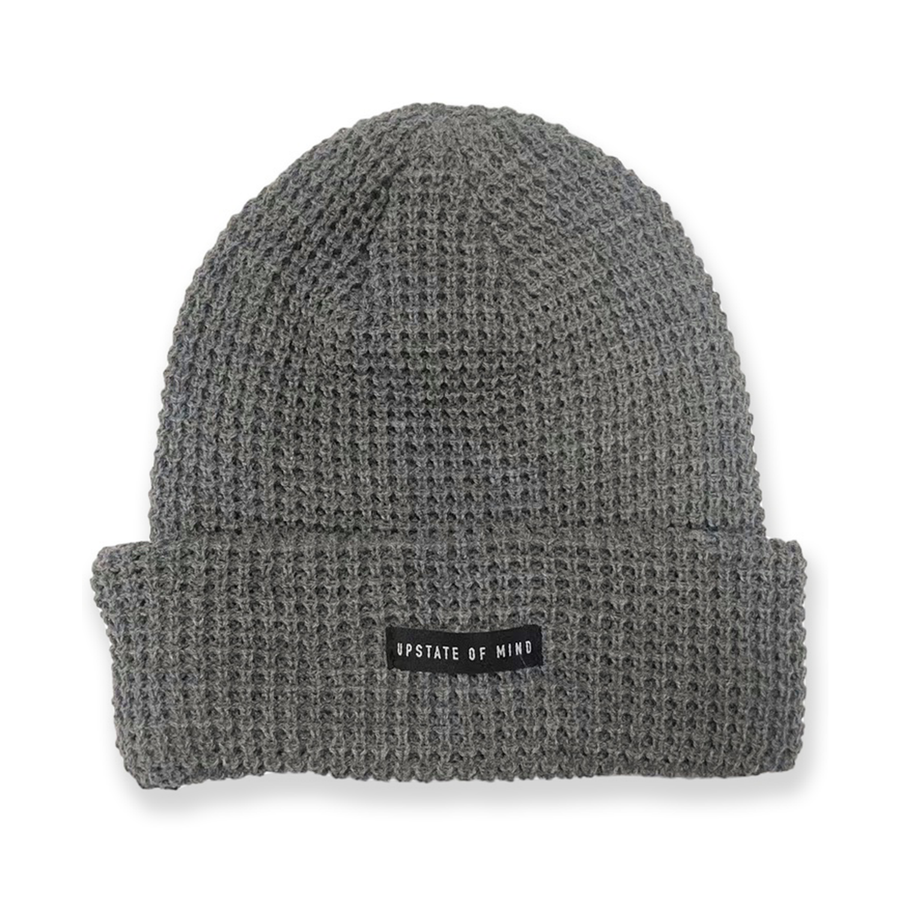 UOM Nomad Waffle Knit Beanie - Charcoal