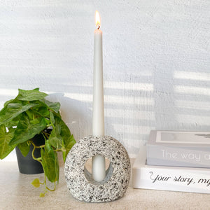 Silhouette Stone Candleholder