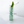 Glass Hydroponic Plant Flower Pot / Vase: Green