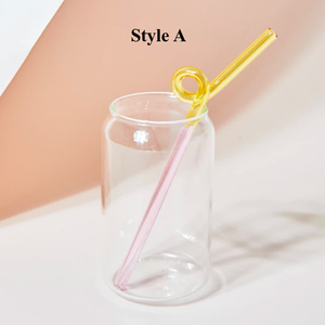 Awesome Glass Straws Pink/Amber
