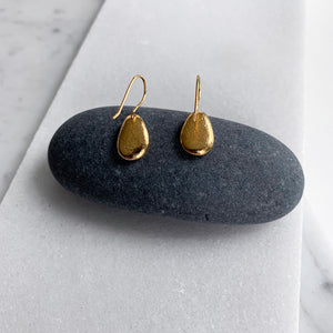 Beach Pebble Dangle Earrings