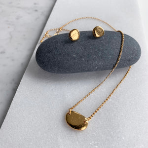Beach Pebble Post Earrings