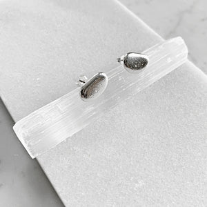 Beach Pebble Post Earrings