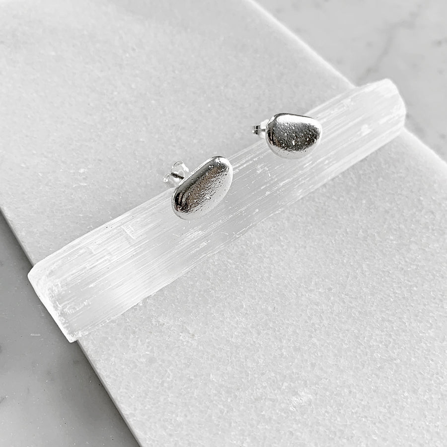 Beach Pebble Post Earrings