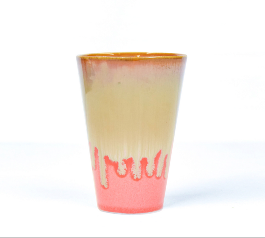 Tall Tumbler in Sand/Coral yt006