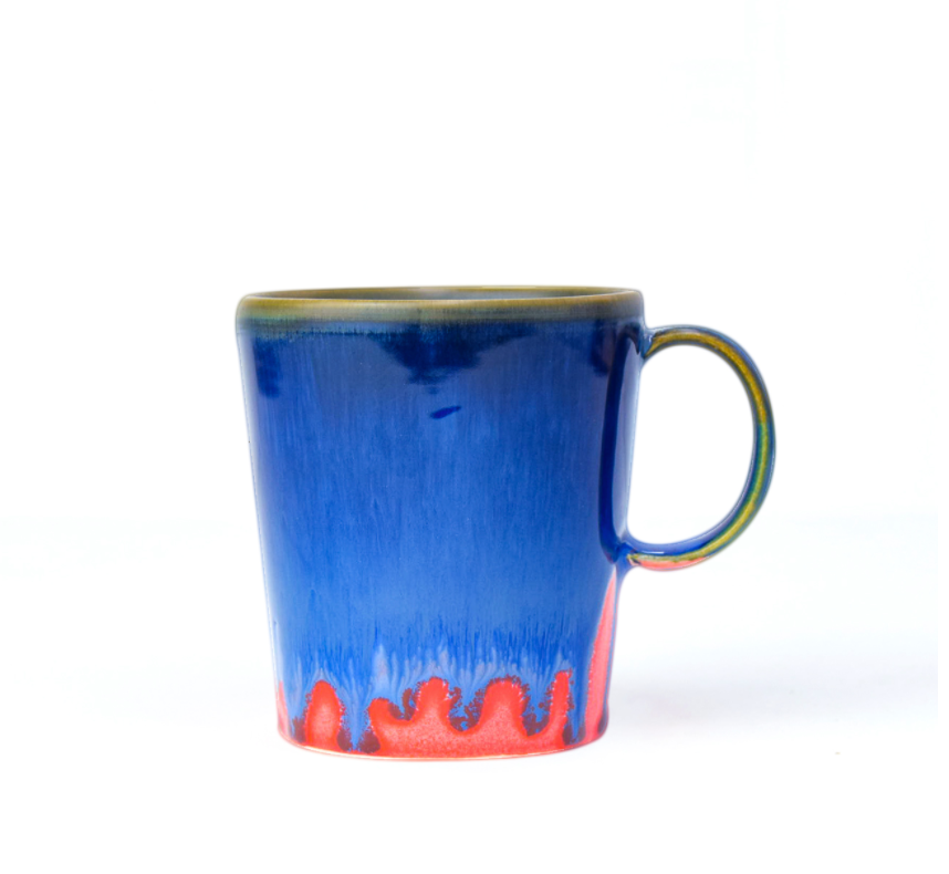 Mug in Cobalt/Coral BT031