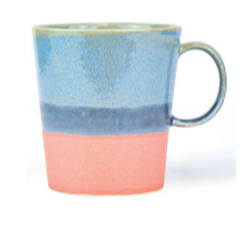 Mug in Steel Blue/Peach GT010