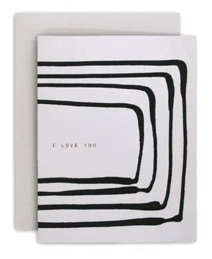 Love You Stripe Greeting Card