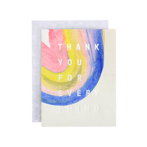 Rainbow Thank You Card