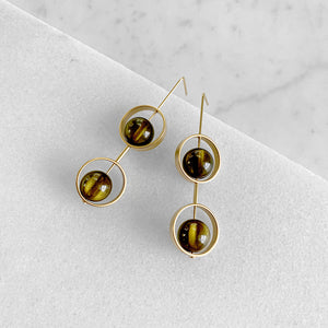Ariel Earrings - Greens