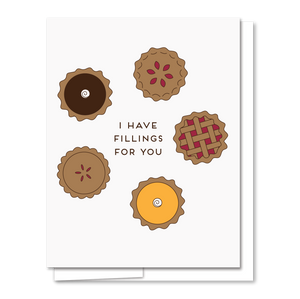 Fillings for You - Illustrated Funny Love Card
