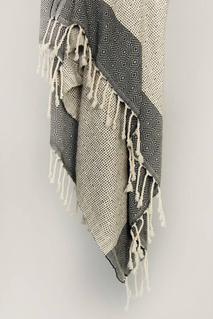 Joshua Tree Hand Woven Peshtemal Black Color