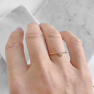 Chevron Stone Ring