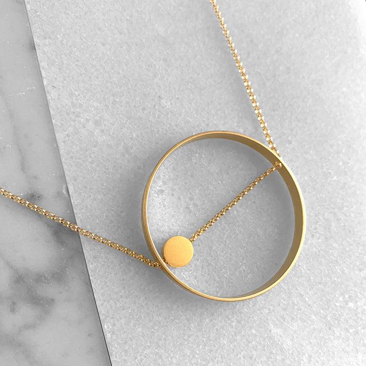Circle and Dot Necklace