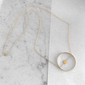 Circle and Dot Necklace