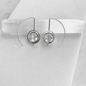 Concentric Circle Staple Earrings