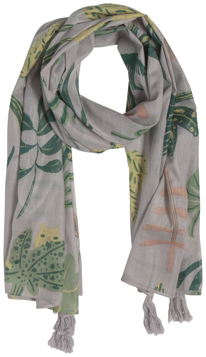 Danica Studio Haven Cotton Long Designer Scarf Gray