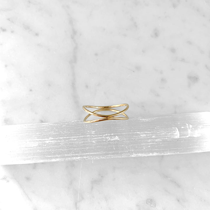 Double Ripple Ring
