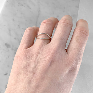 Double Ripple Ring